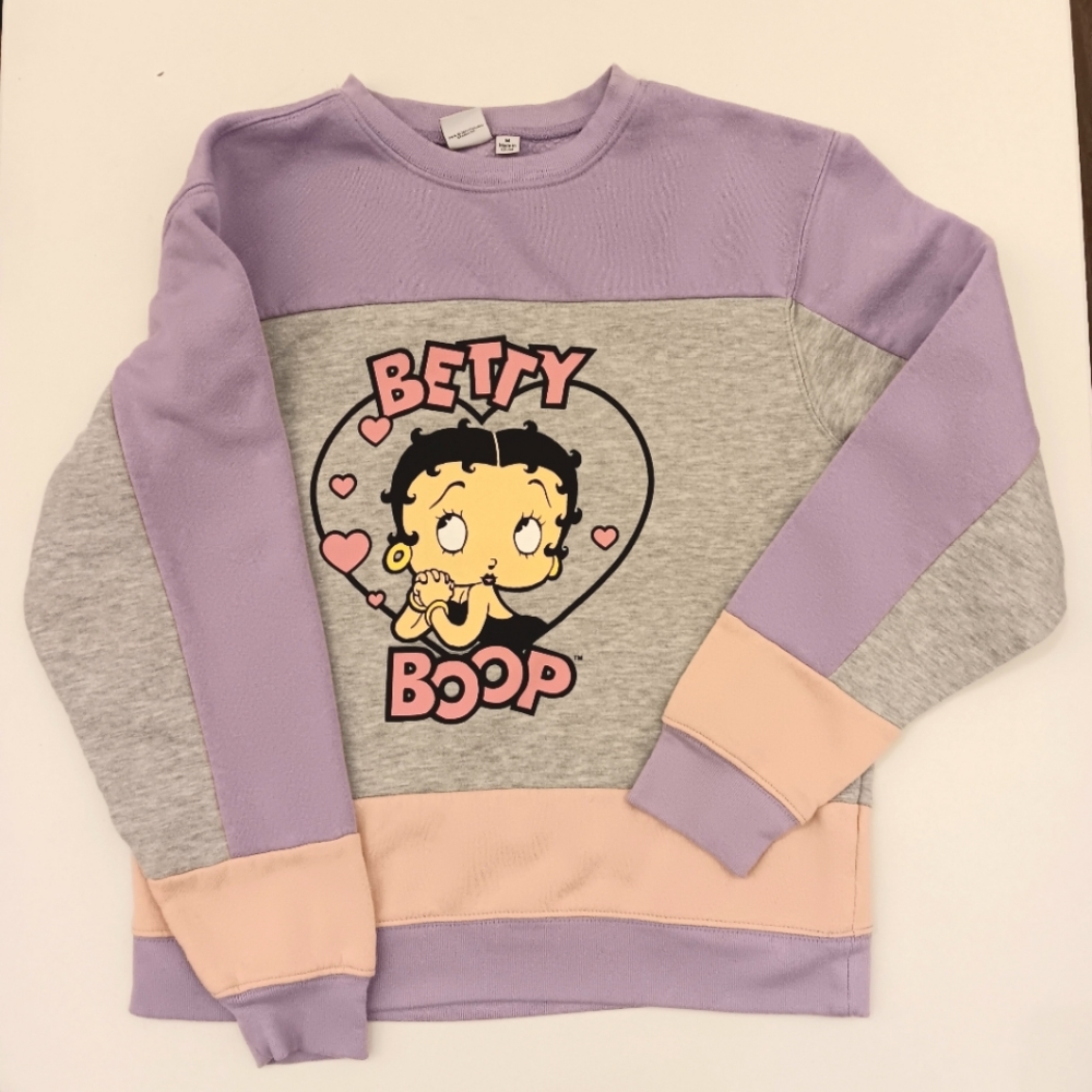 Betty Boop sweatshirt. Medium. 2021 Fleischer Studios